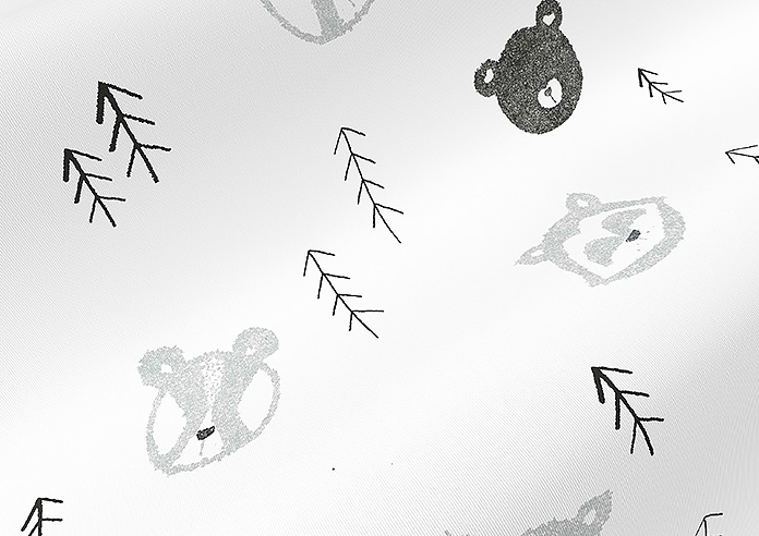 Scandi Forest (Blackout), Grey - Roller Blind - Image 4